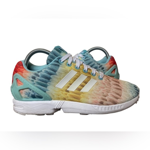Adidas Torsion Womens ZX Flux Running Shoes Multicolor Pastel Print Size 8 EUC - Picture 7 of 12